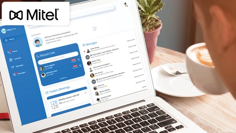 Mitel Software auf Laptop