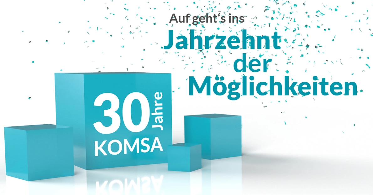KOMSA 30Jahre Banner