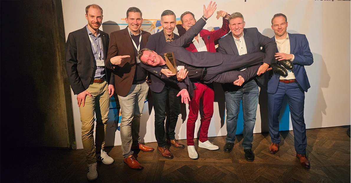 Auszeichnung für Kundenprojekt des Jahres von Samsung Auszeichnung für Kundenprojekt des Jahres von Samsung