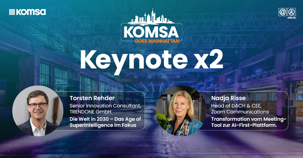 "KOMSA goes Mainhattan" Keynote Speaker "KOMSA goes Mainhattan" Keynote Speaker
