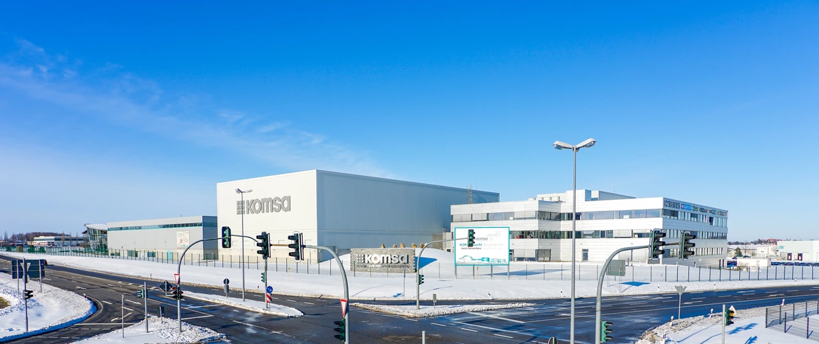 KOMSA Firmensitz im Winter
