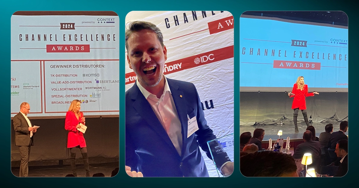 KOMSA gewinnt erneut Channel Excellence Award KOMSA gewinnt erneut Channel Excellence Award